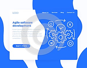 Agile software development, website template