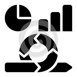 Agile, Reporting, Analysis Glyph Solid Icon