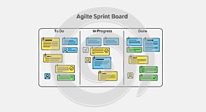 Minimalist Flat Design for Team Project Management Workflow