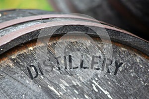 Aging barrel for whiskey or bourbon photo