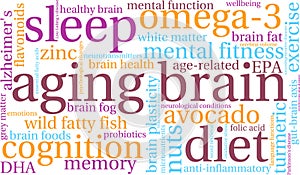 Aging Brain Word Cloud