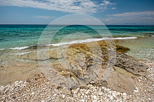 Agios Ioannis beach in Lefkada island Greece