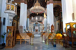 The Agios Minas Cathedral in Heraklion on the Crete island in Greece.