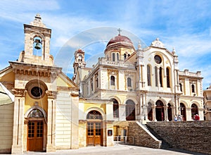 Agios Minas Saint Minas Cathedral, Heraklion, Crete island, Greece