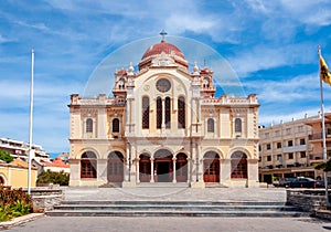 Agios Minas Saint Minas Cathedral in Heraklion, Crete island, Greece