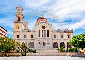 Agios Minas Saint Minas Cathedral in Heraklion, Crete island, Greece