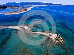 Agios Nikolaos island in Lefkada Greece Ioanian Islands as seen photo