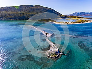 Agios Nikolaos island near Lefkada Town in Greece Ioanian Island photo