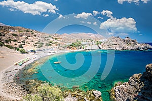 Agios Pavlos Beach in Crete island, Greece.