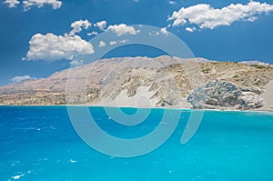 Agios Pavlos Beach in Crete island, Greece.