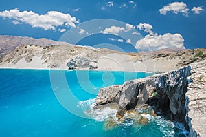 Agios Pavlos Beach in Crete island, Greece.