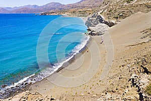 Agios Pavlos St. Paul Sandhills beach in Crete island, Greece