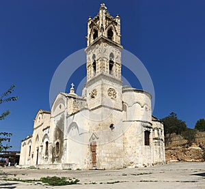 Agios Synesios church, Karpaz peninsula, Cyprus. Mobile photo