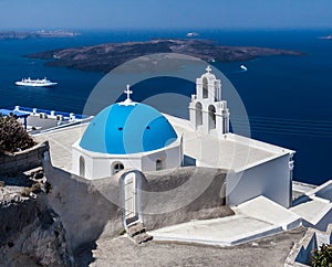 Agiou Mina Church Thira Santorini photo