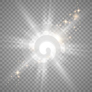 White glow light effect