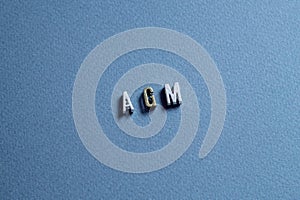 AGM - word concept on cubes