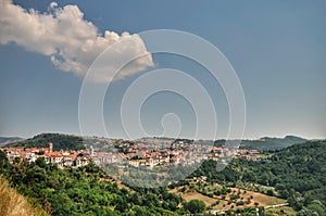 Agnone, Isernia, Molise. Panorama.