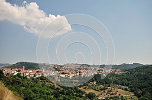 Agnone, Isernia, Molise. Panorama.