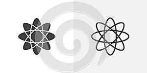 Agnosticism thin line vector icon set