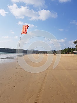 Agonda Beach Goa Red Flag for Life Guards