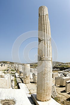 Agora columns delos greece