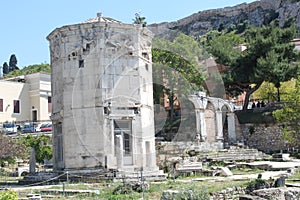 Agora market, temple ruins, Athens, Greece