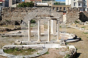 Agora near Acropolis of Athens, Greece