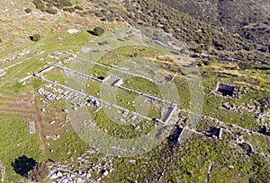 The agora of new Pleuron (Plevrona), in ancient Aetolia, Greece
