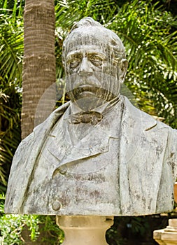 Agostino Todaro bronze bust, Palermo