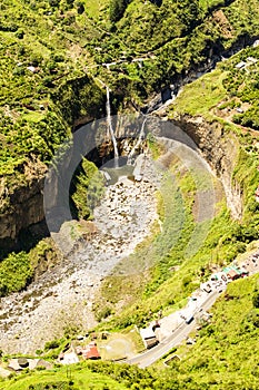 Agoyan Waterfall Aerial Shot