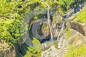 Agoyan Waterfall Aerial Shot