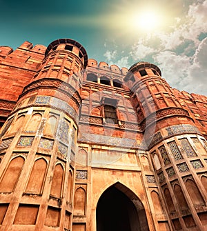 Agra Fort, Agra, Uttar Pradesh, India, Asia