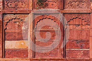 Agra Fort Detail, Exterior Wall.