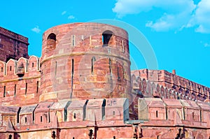 Agra Fort in Uttar Pradesh, India.