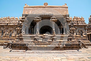 Agra-mandapa known as Raja-gambhiran, Airavatesvara Temple, Darasuram, Tamil Nadu. View from South.