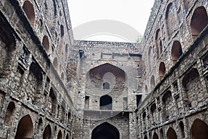 Agrasen Ki Baoli (Step Well) situated in the middle of Connaught placed New Delhi India