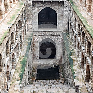 Agrasen Ki Baoli (Step Well) situated in the middle of Connaught placed New Delhi India