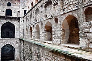 Agrasen Ki Baoli (Step Well) situated in the middle of Connaught placed New Delhi India