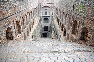 Agrasen Ki Baoli (Step Well) situated in the middle of Connaught placed New Delhi India