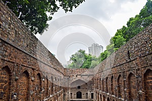 Agrasen Ki Baoli (Step Well) situated in the middle of Connaught placed New Delhi India