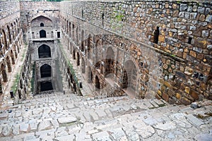 Agrasen Ki Baoli (Step Well) situated in the middle of Connaught placed New Delhi India