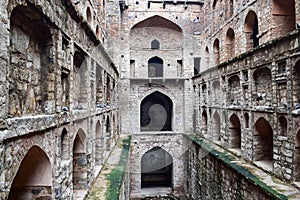 Agrasen Ki Baoli (Step Well) situated in the middle of Connaught placed New Delhi India