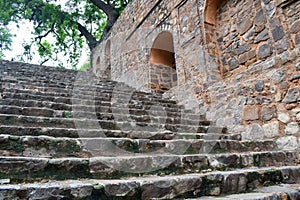 Agrasen Ki Baoli (Step Well) situated in the middle of Connaught placed New Delhi India