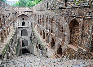 Agrasen Ki Baoli (Step Well) situated in the middle of Connaught placed New Delhi India