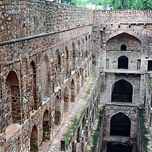 Agrasen Ki Baoli (Step Well) situated in the middle of Connaught placed New Delhi India