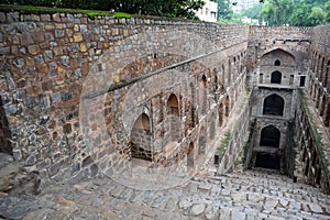 Agrasen Ki Baoli - Step Well situated in the middle of Connaught placed New Delhi India