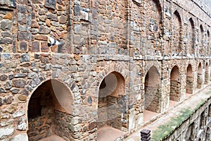 Agrasen Ki Baoli (Step Well) situated in the middle of Connaught placed New Delhi India photo