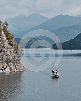 Agreement boat on Vidraru lake