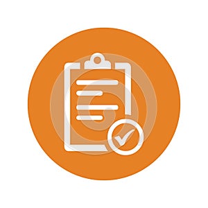 Agreement or directory submission vector icon photo