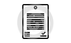 Agreement icon flat style vector illustration.